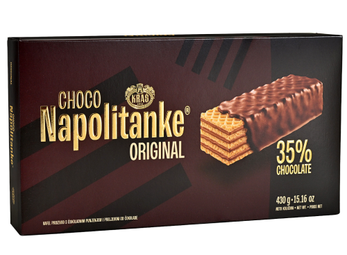 Kraš NAPOLITANKE, čokoladne, 430 g