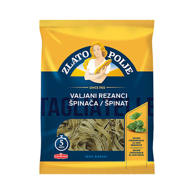 Tjestenina valjani rezanci sa špinatom