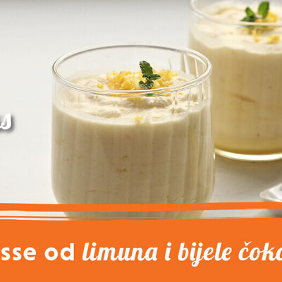 Mousse od limuna i bijele čokolade