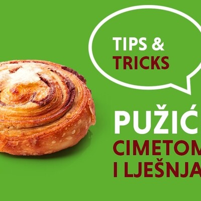 Pužići s cimetom i lješnjakom