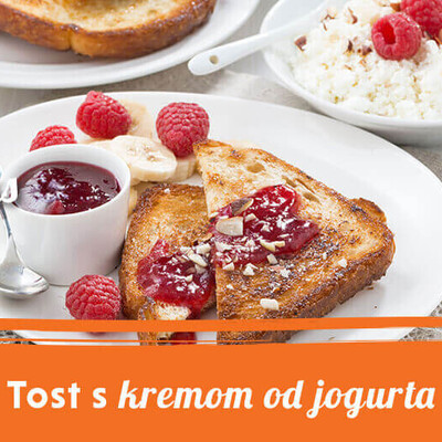 Tost s kremom od jogurta